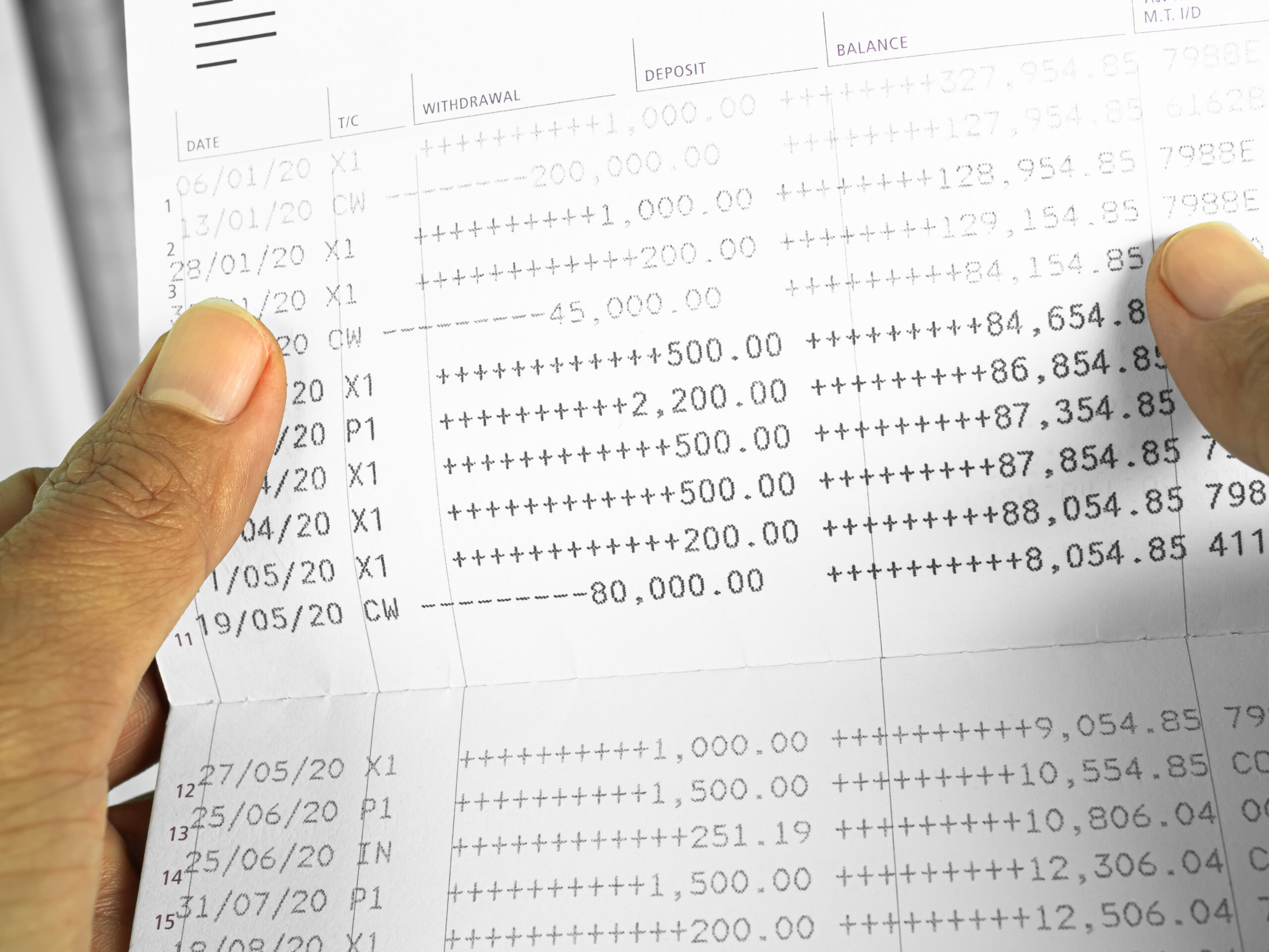 Bank statements